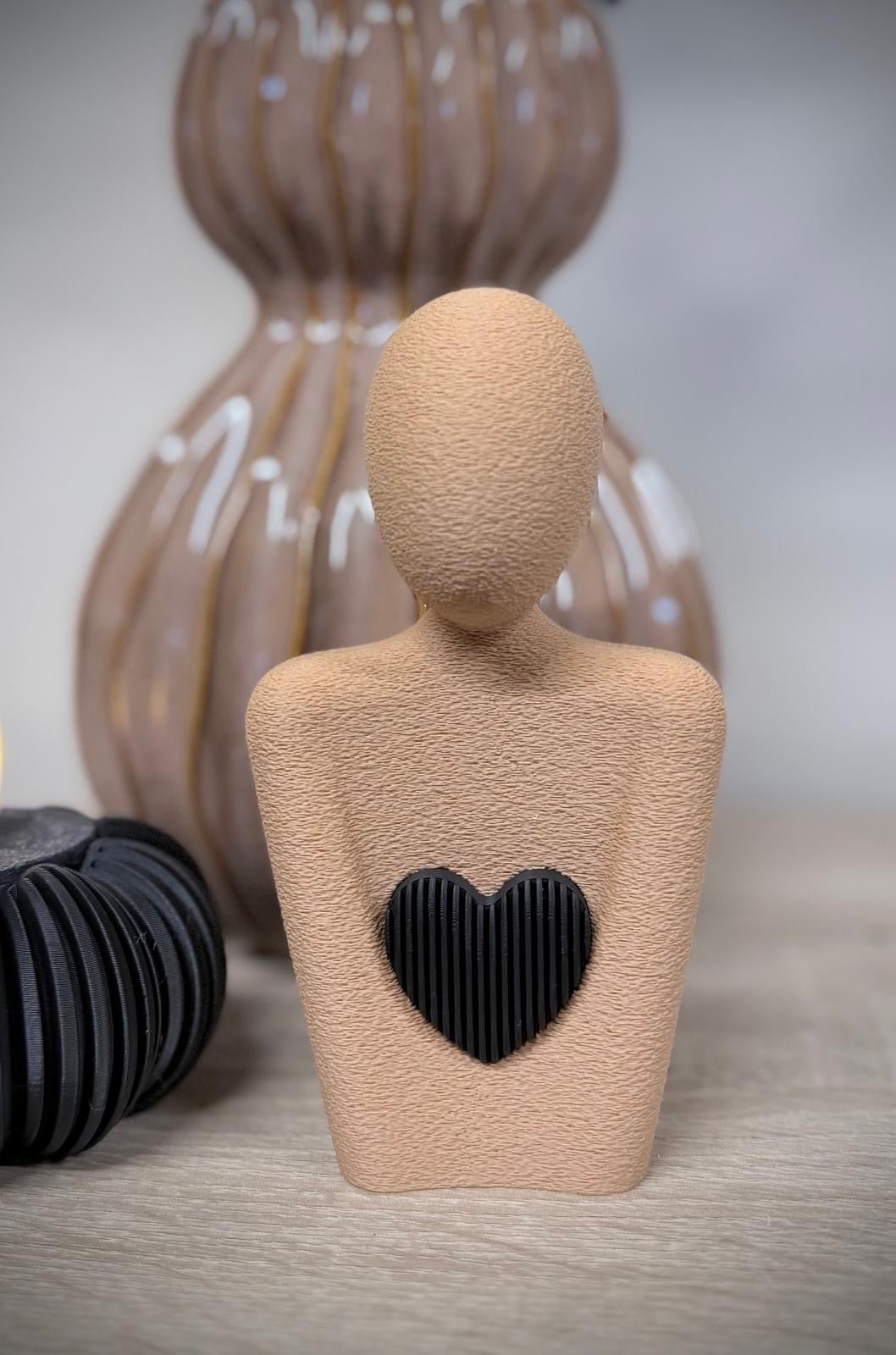 3D beeldje met hart - DYNA WOONDECORATIE