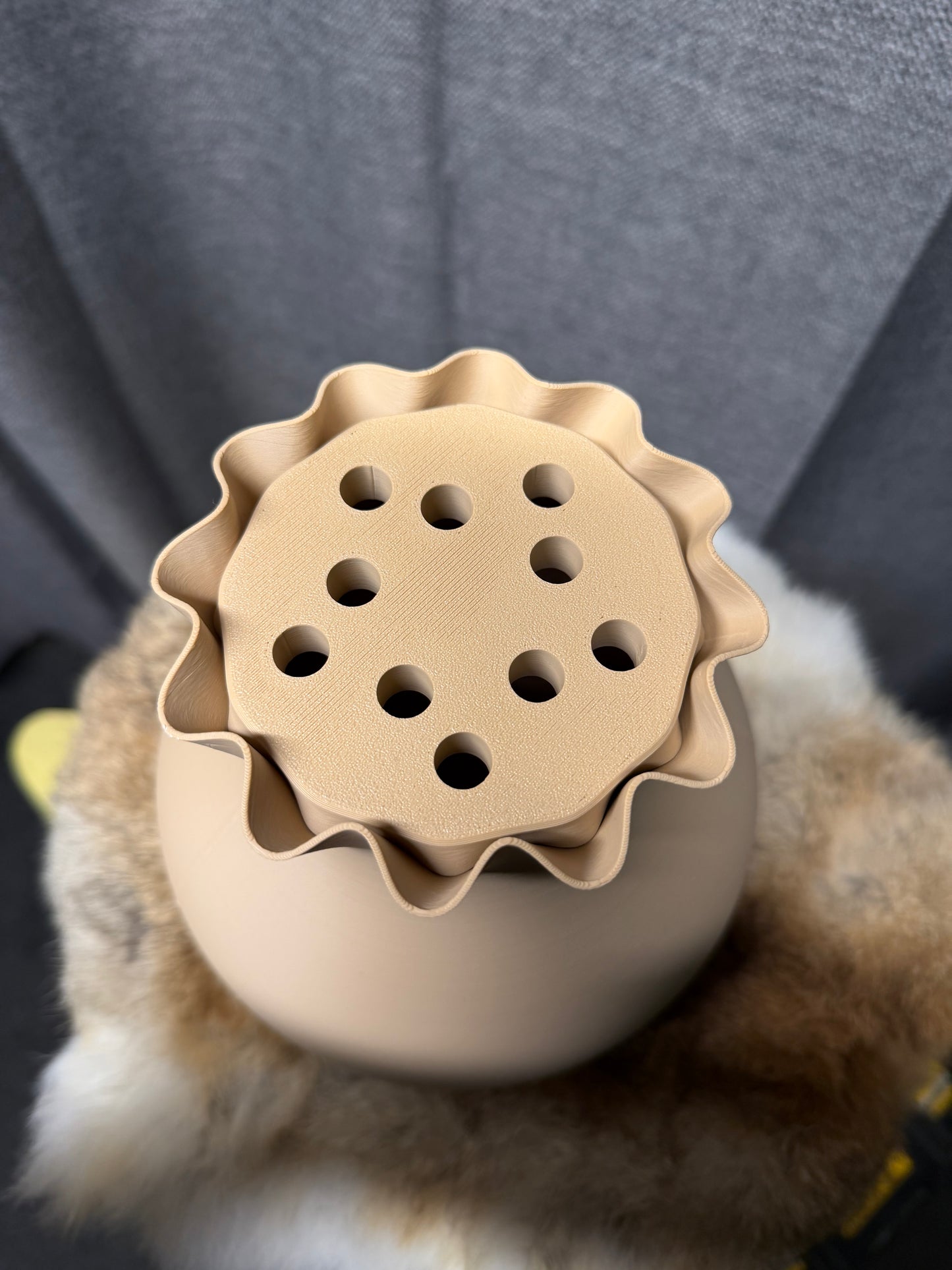 3D vaas met bloemenverdeler