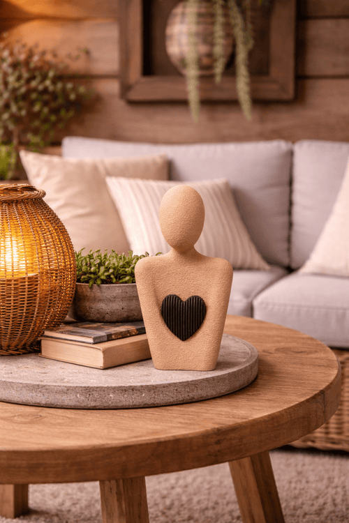 3D beeldje met hart - DYNA WOONDECORATIE