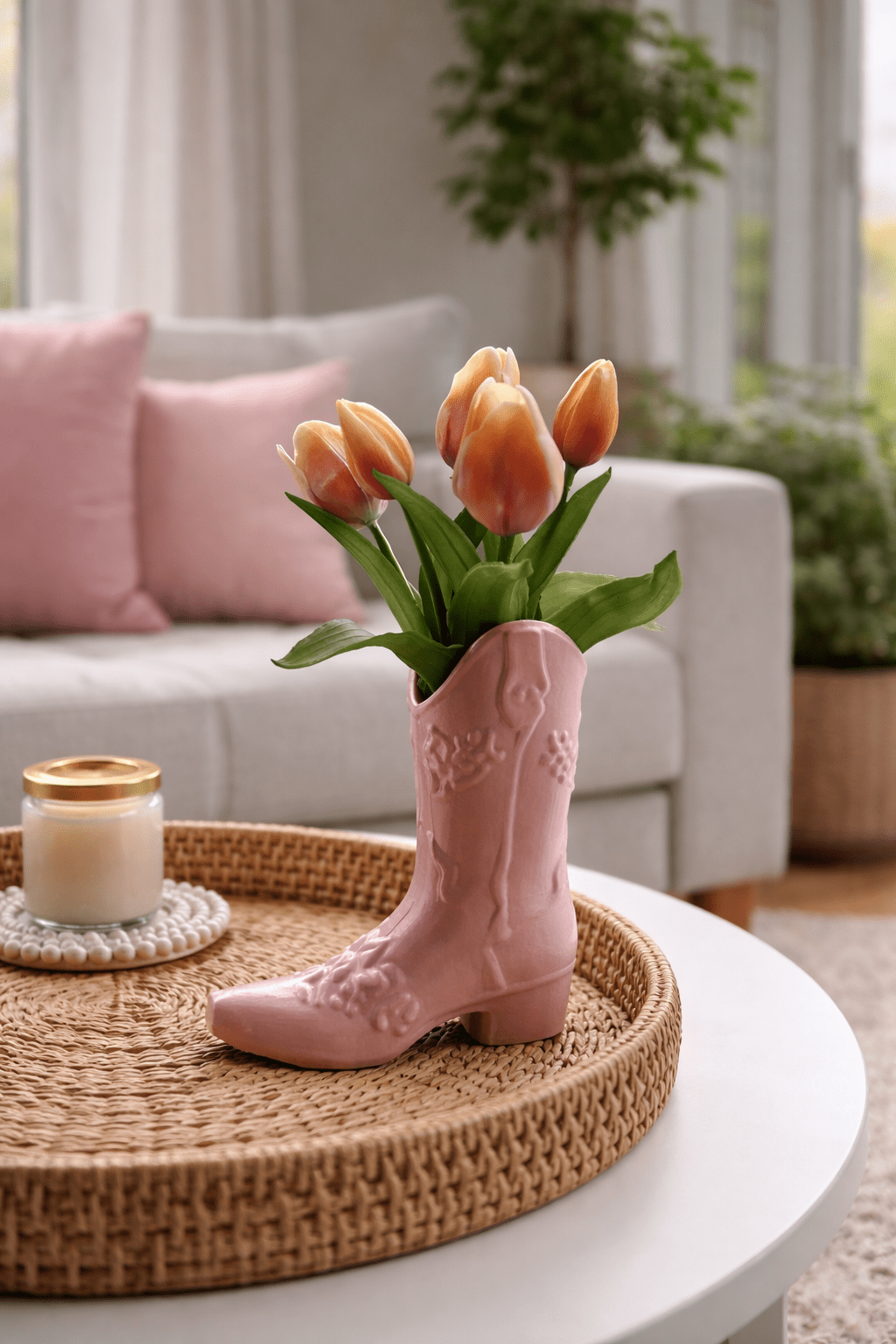 3D cowboylaars vaas - DYNA WOONDECORATIE