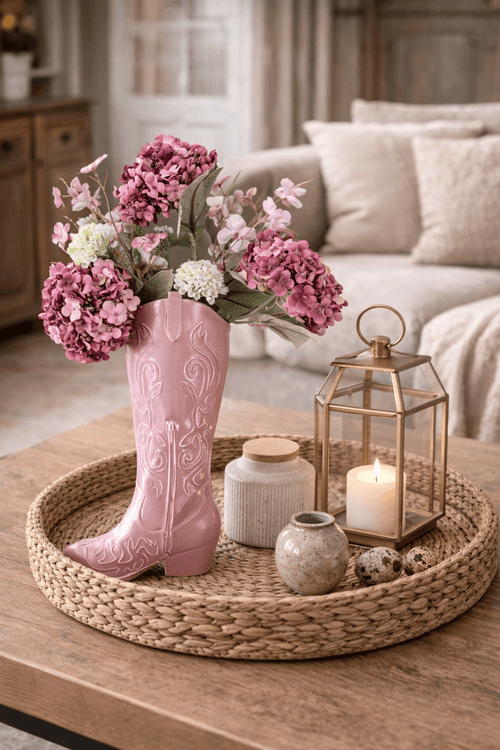 3D cowboylaars vaas - DYNA WOONDECORATIE