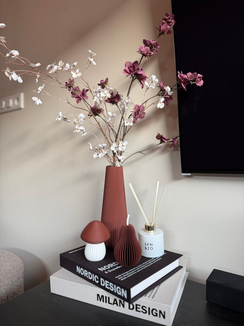 3D decoratieve paddenstoel - DYNA WOONDECORATIE