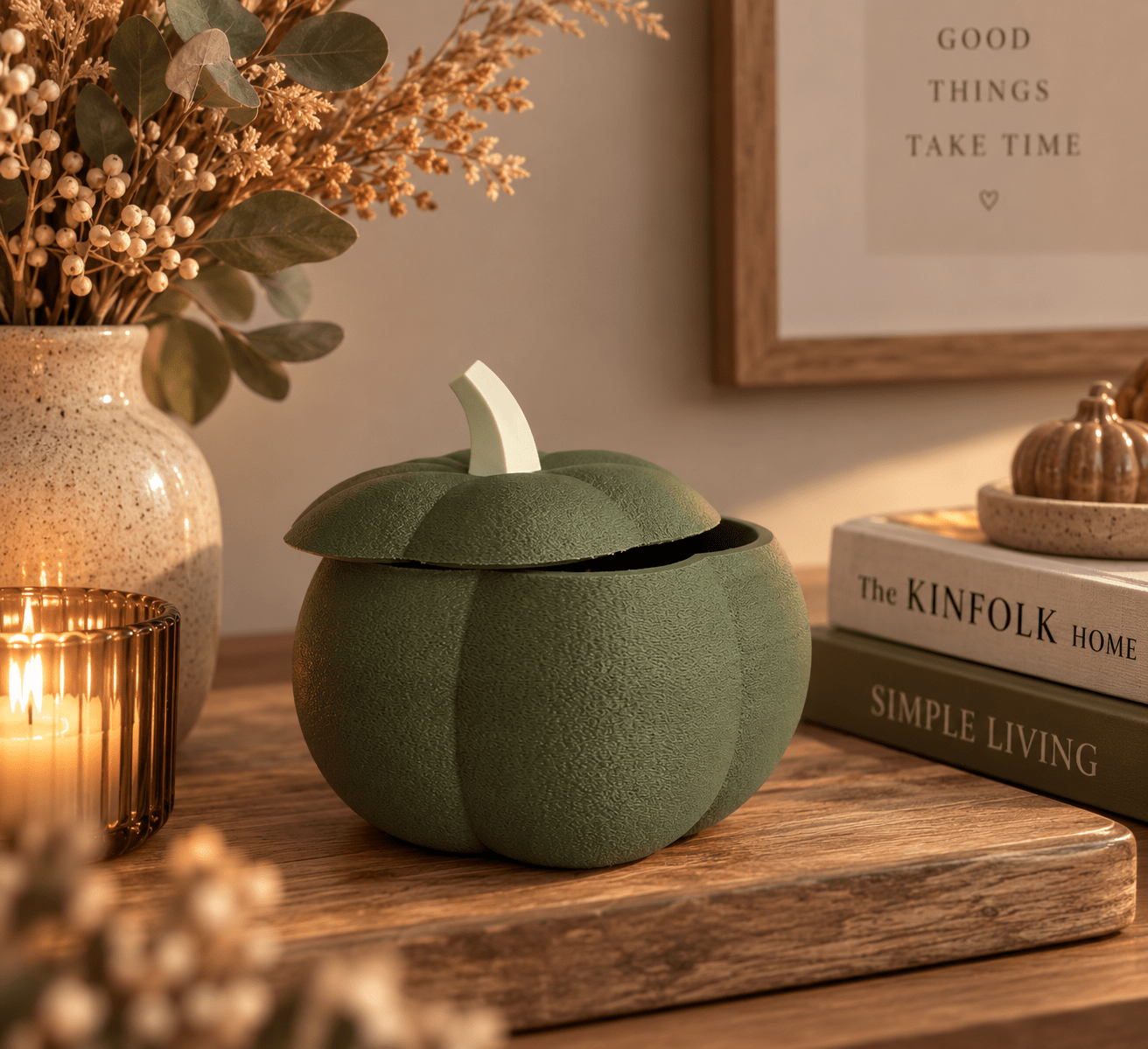 3D decoratieve pompoen - DYNA WOONDECORATIE