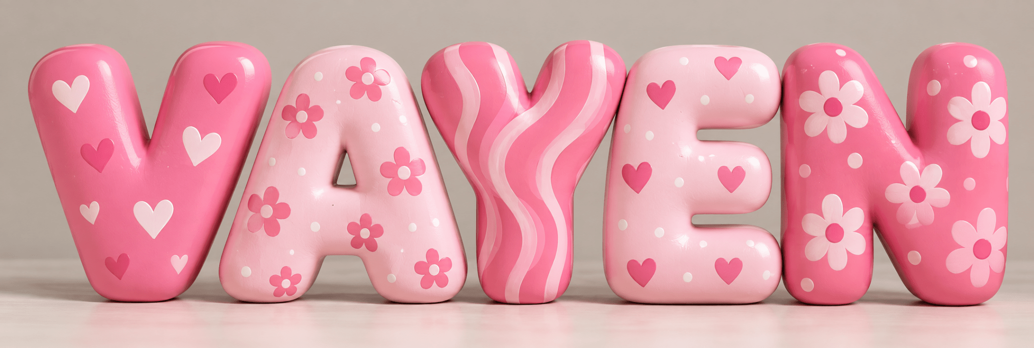 3D DIY bubble letters - DYNA WOONDECORATIE