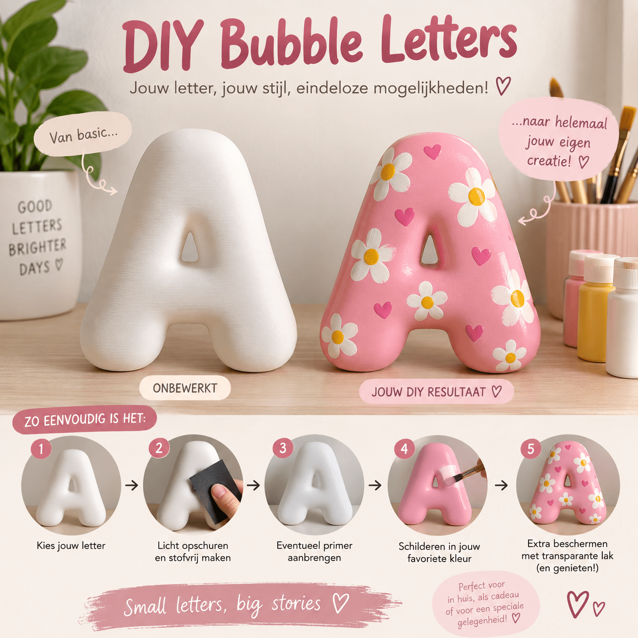 3D DIY bubble letters - DYNA WOONDECORATIE