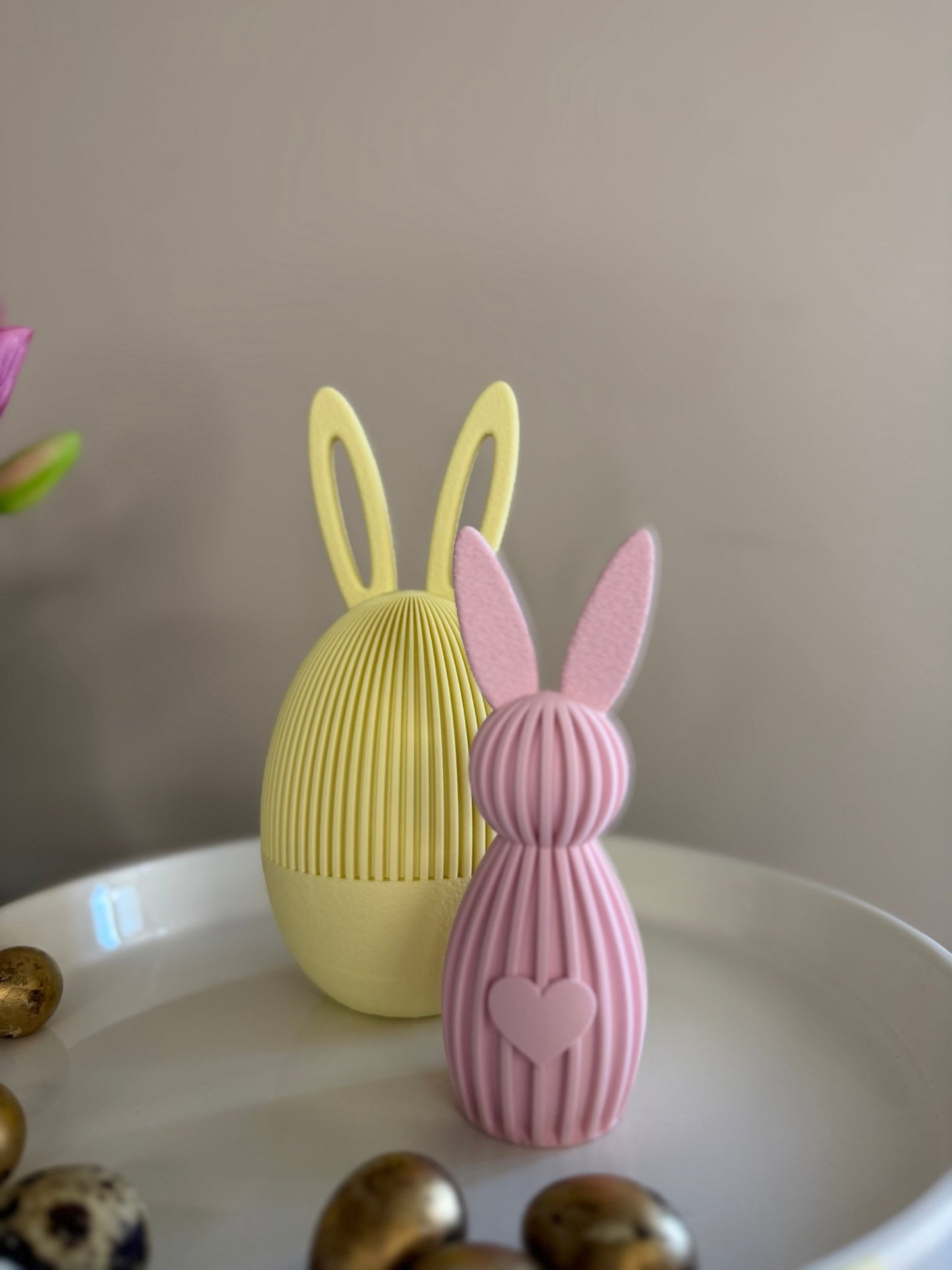 3D paashaas met hart - DYNA WOONDECORATIE