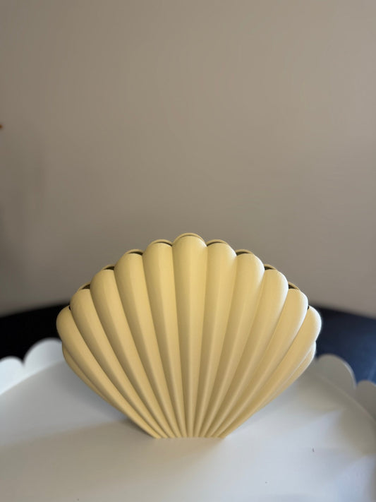 3D Shell Vase ‘beige’ - DYNA WOONDECORATIE