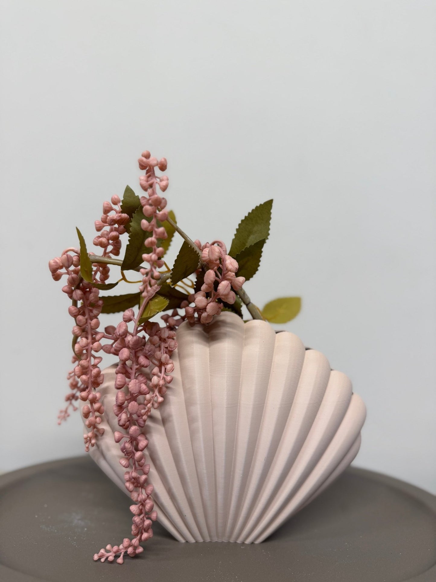 3D Shell Vase ‘soft pink’ - DYNA WOONDECORATIE