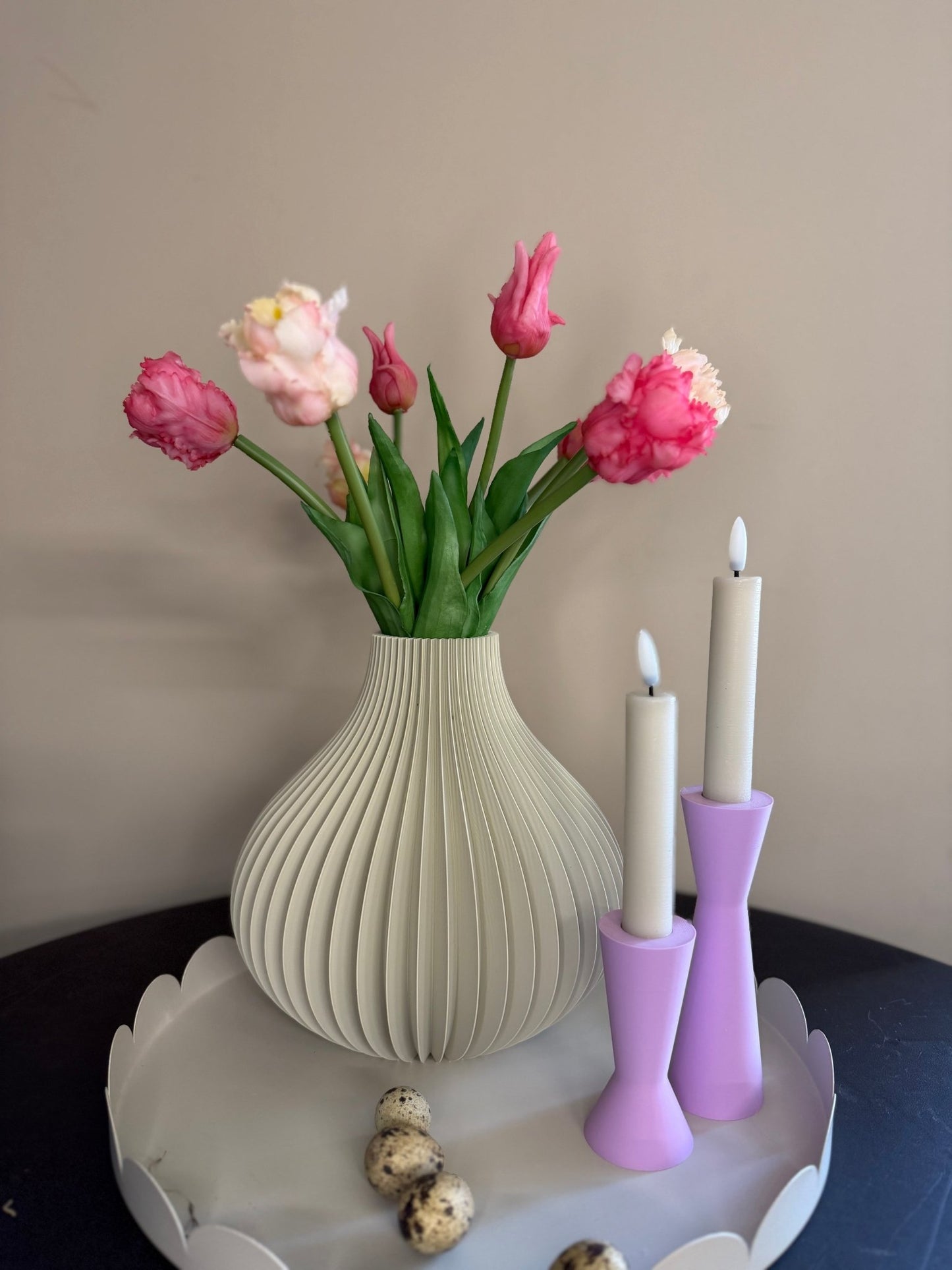 3D spiraal vaas ‘Maeve’ - DYNA WOONDECORATIE