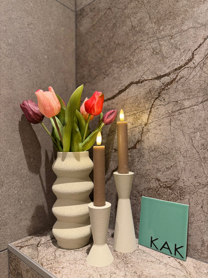 3D decoratieset light khaki