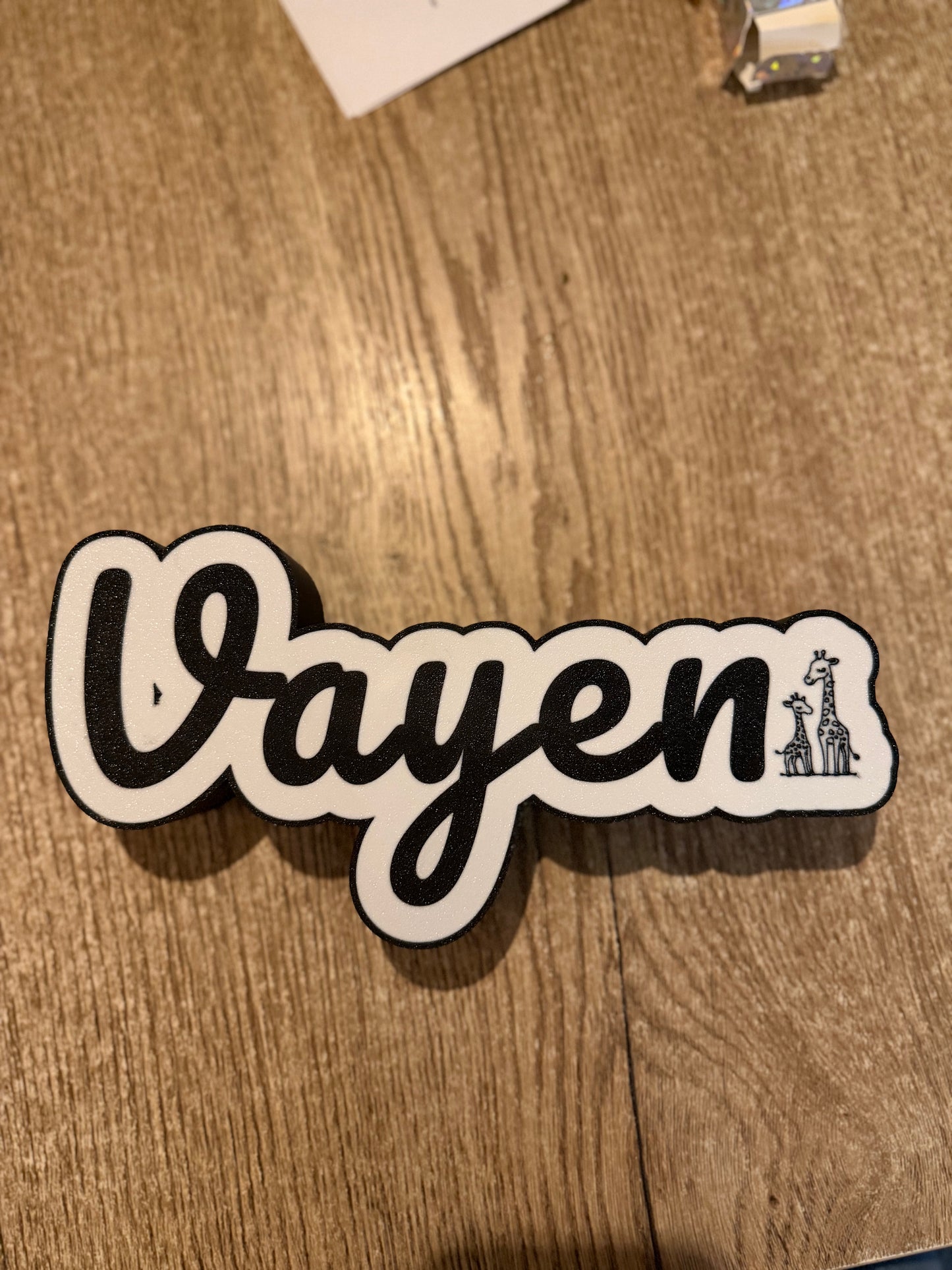 Gepersonaliseerde light box met naam