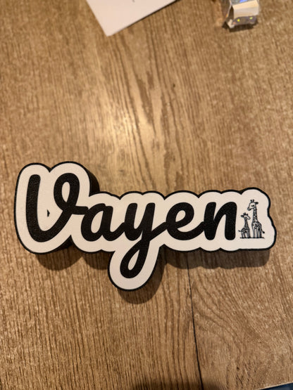 Gepersonaliseerde light box met naam