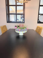 Voorjaarskrans met tulpen & kaars