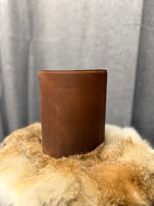 Roestkleurige kaarsenhouder