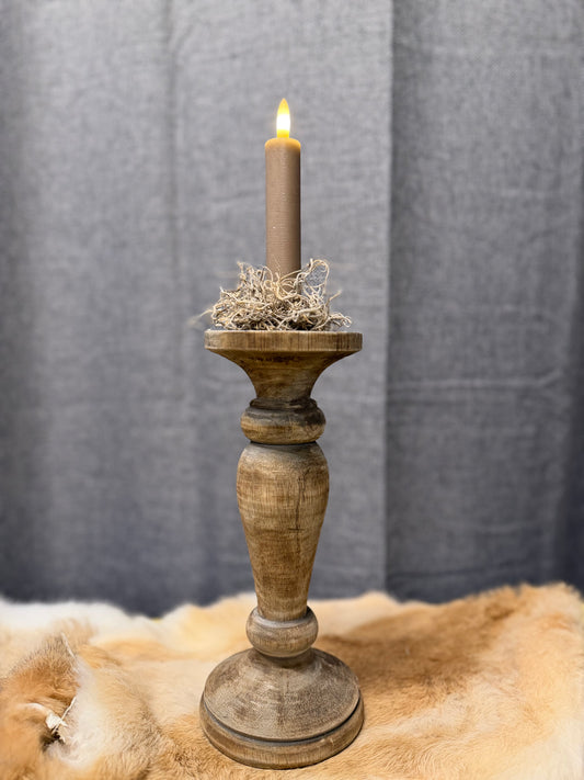 Houten kandelaar maat L