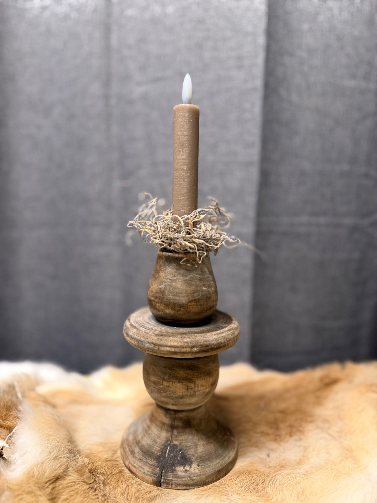 Houten kandelaar maat S