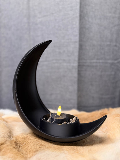 3D maan waxinelichthouder