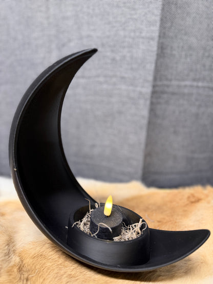 3D maan waxinelichthouder