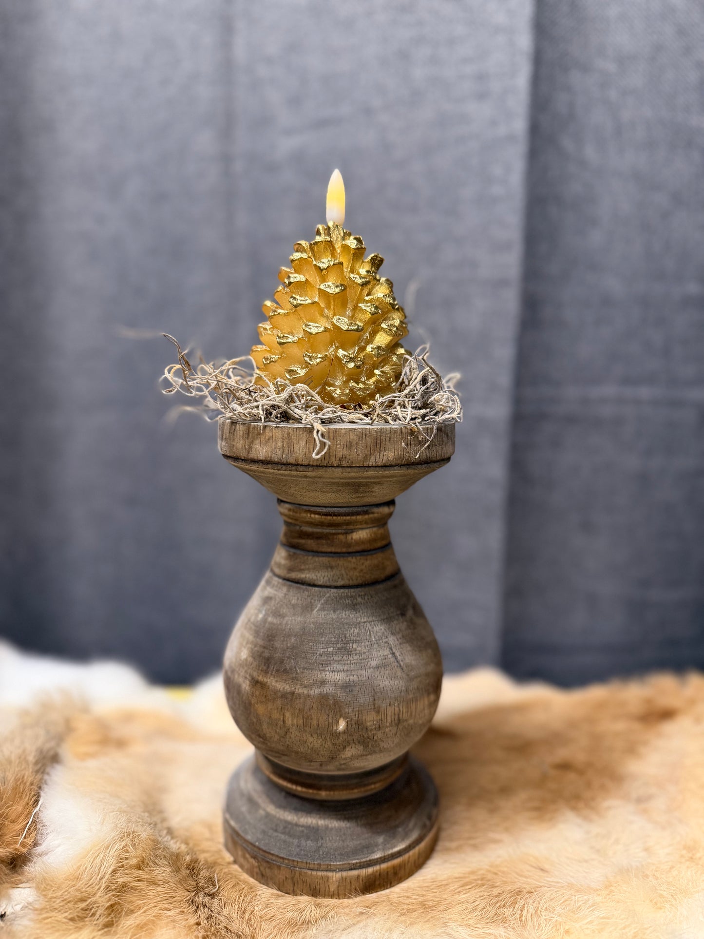 Houten kandelaren maat M