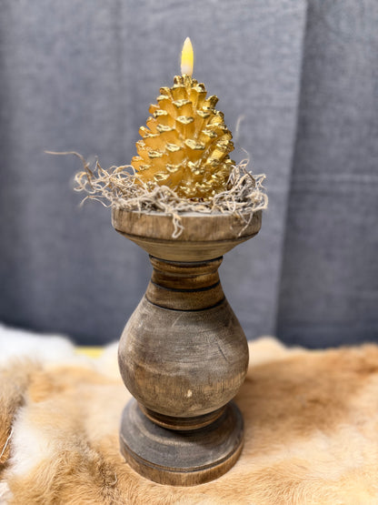 Houten kandelaren maat M