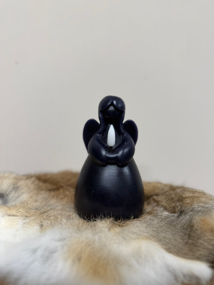 Engel kaars LED zwart