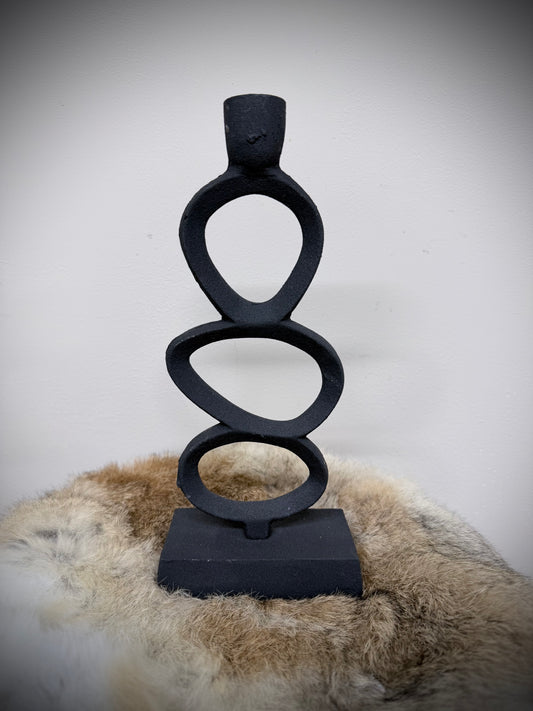 Stenen kaarsenhouder/kandelaar