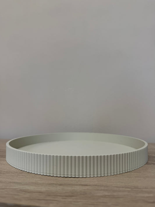 3D decoratie plateau light khaki