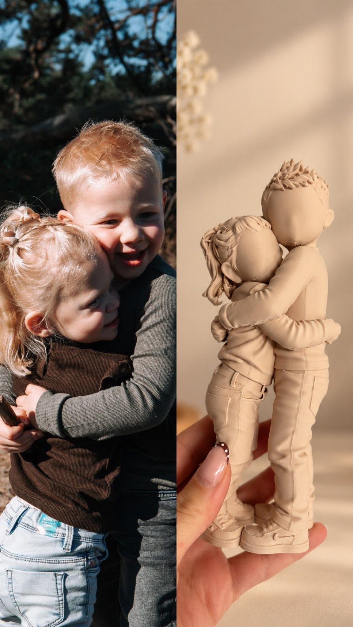 Gepersonaliseerd 3D beeldje van jouw gezin of familie - DYNA WOONDECORATIE