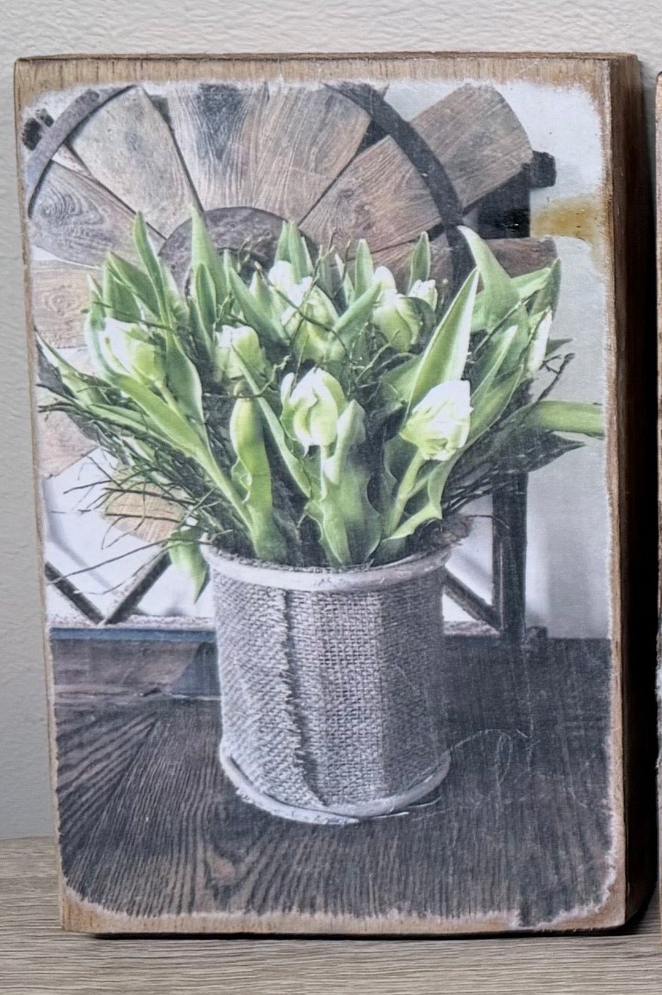 Houten schilderijtjes - DYNA WOONDECORATIE