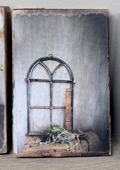 Houten schilderijtjes - DYNA WOONDECORATIE