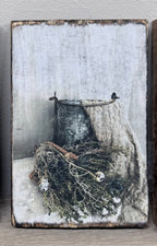 Houten schilderijtjes - DYNA WOONDECORATIE