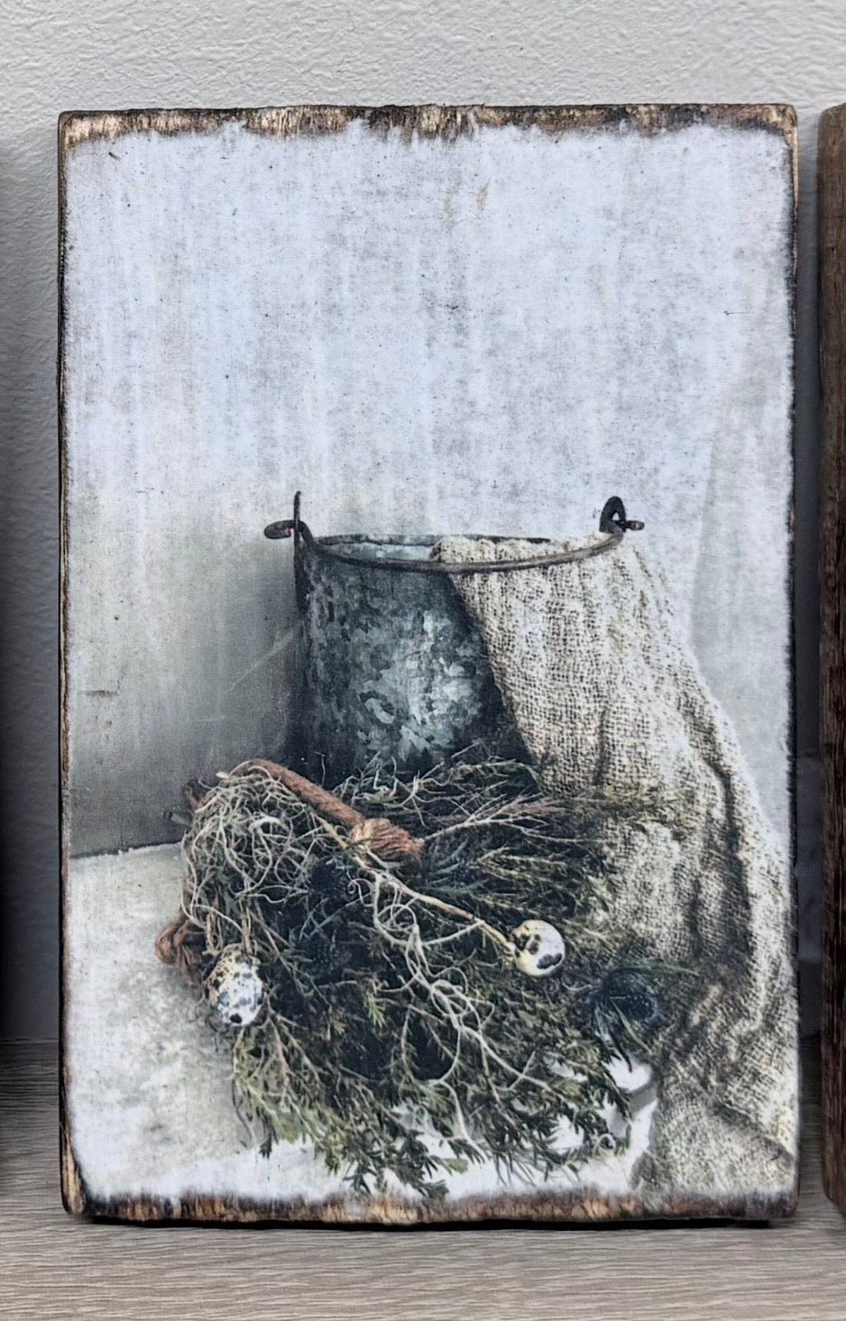 Houten schilderijtjes - DYNA WOONDECORATIE