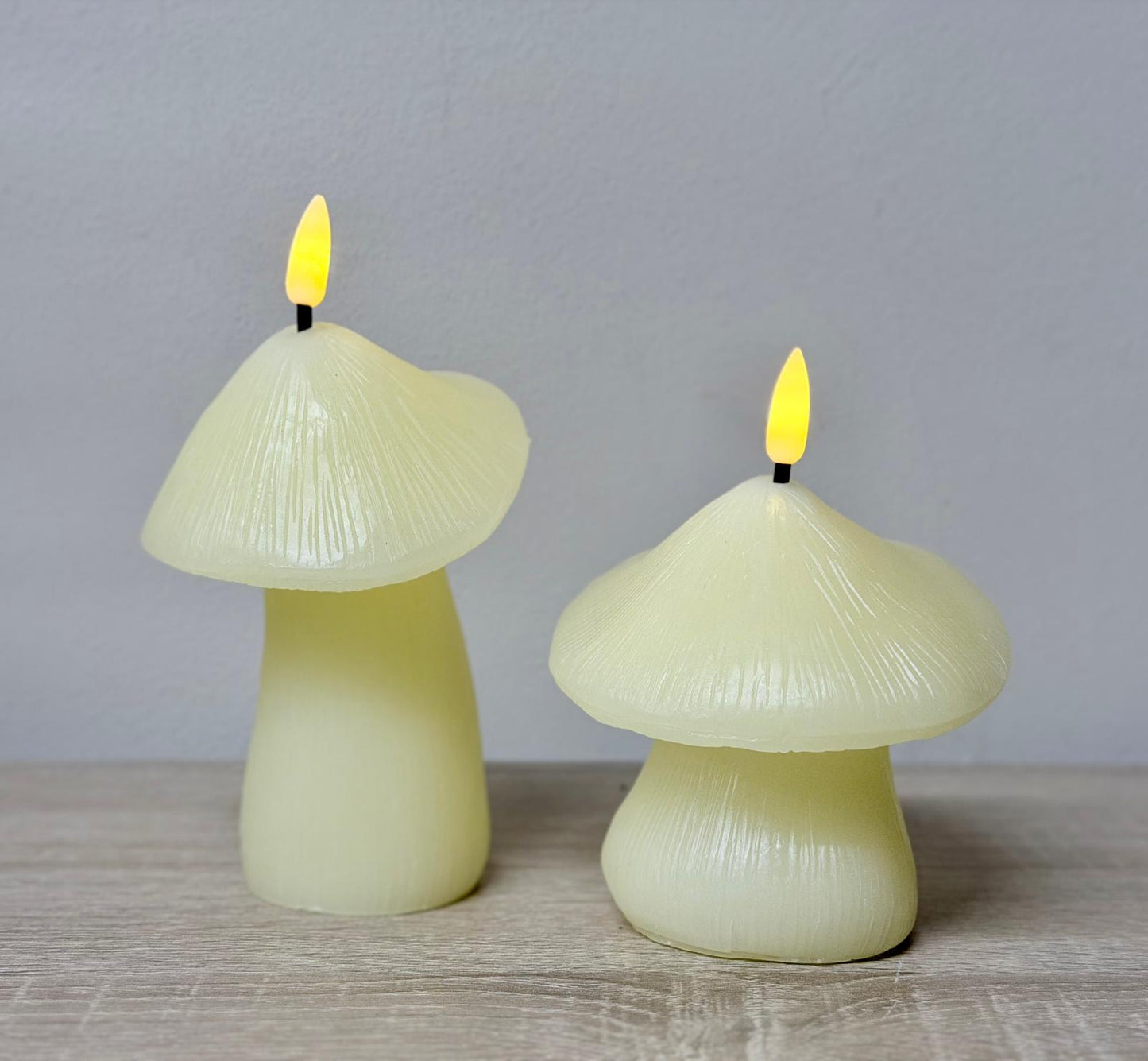 LED paddestoel kaarsen wit Countryfield - DYNA WOONDECORATIE