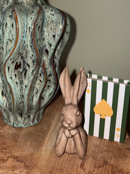 Paashaas hout/naturel - DYNA WOONDECORATIE