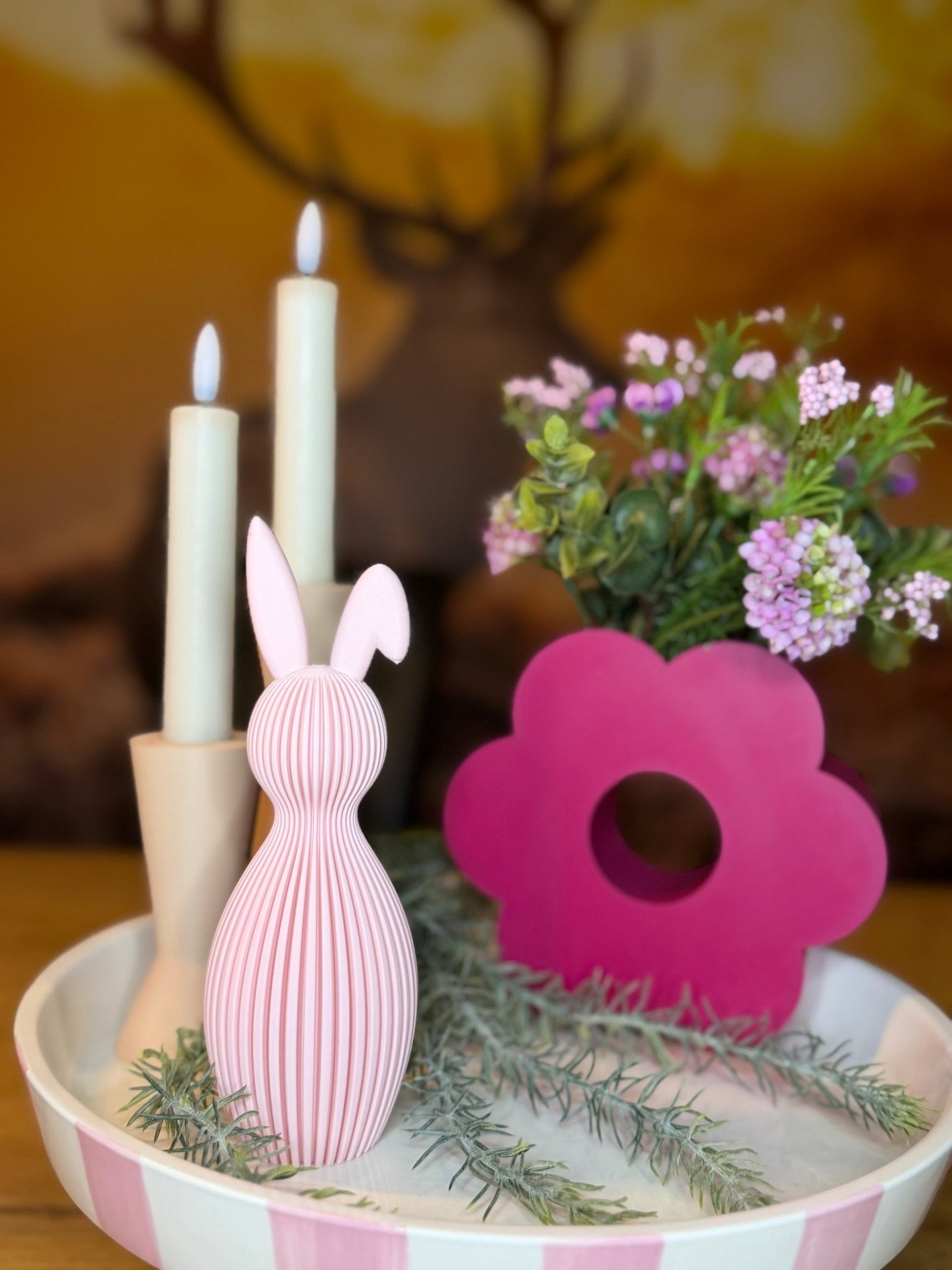 Paashaas roze - DYNA WOONDECORATIE