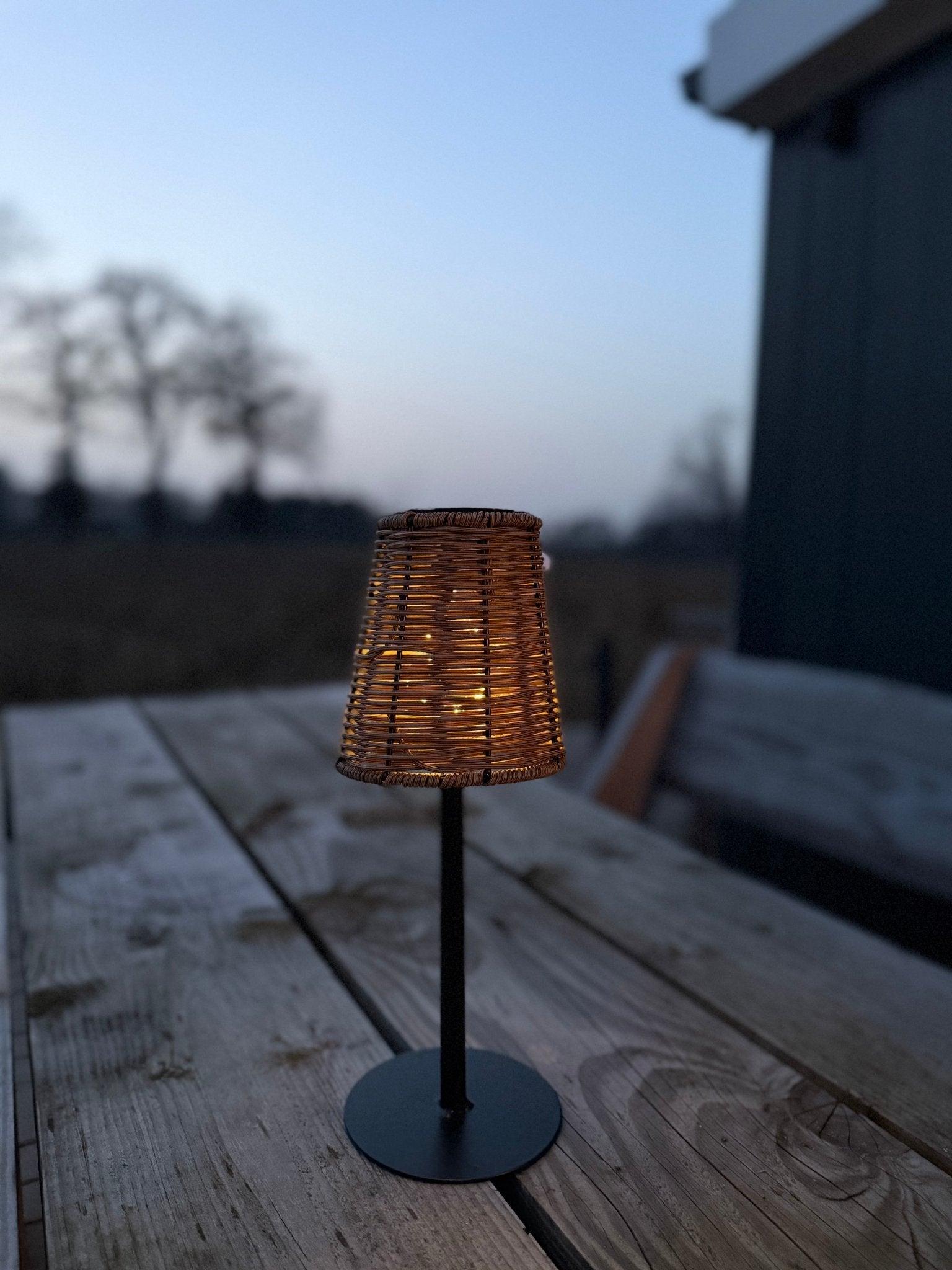Solar tafellamp Rotan - DYNA WOONDECORATIE