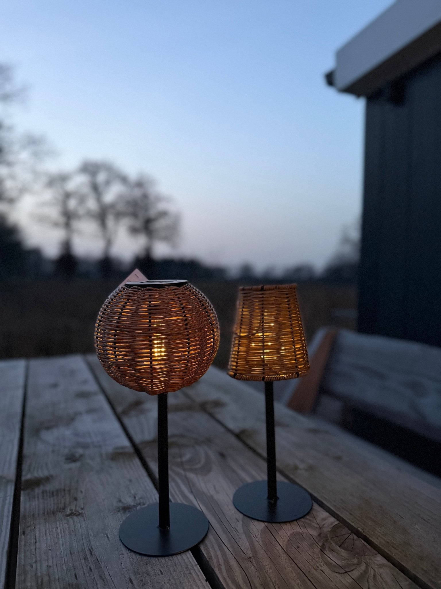 Solar tafellamp Rotan - DYNA WOONDECORATIE